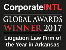 Corporate INTL Global Awards Winner 2017 | Litigation Law Firm Of The Year In Arkansas