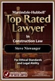 Martindale-Hubbell | Top Rated Lawyer In Construction Law | Steve Niswanger | For Ethical Standards and Legal Ability