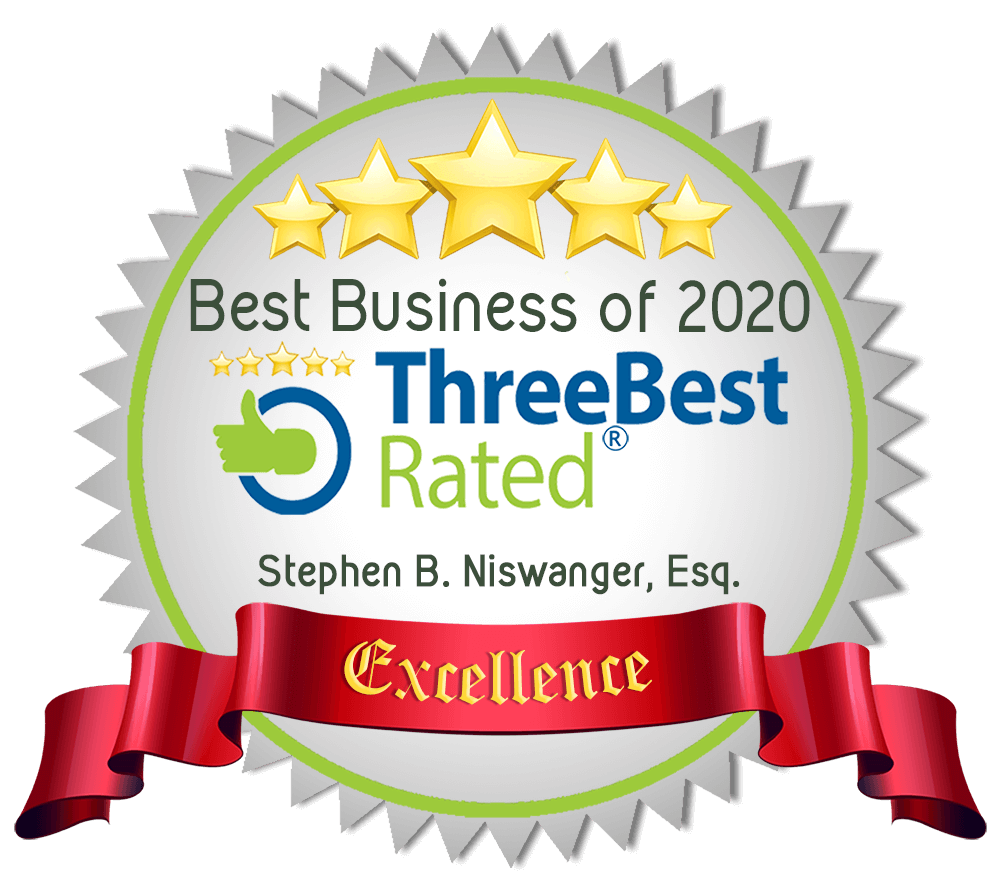 Best Business Of 2020 | Three Best Rated | Stephen B. Niswanger, Esq. | Excellence 5 Star